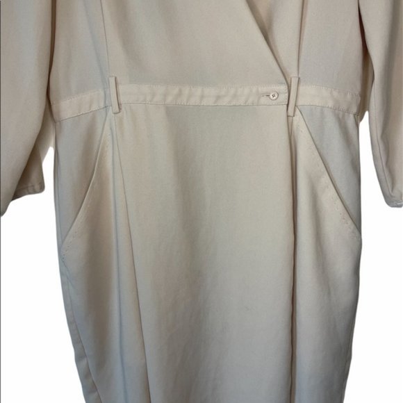 Artiza Wilfred | Elegant Blush Pink Wrap Dress | 4 - Picture 4 of 9